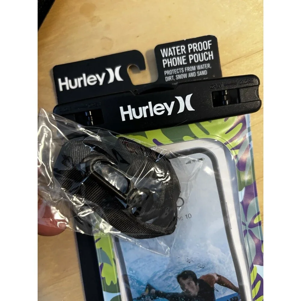 Hurley Tropical Universal Waterproof Phone Pouch New Dry Bag Water Dirt Sand